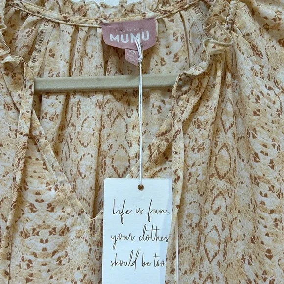 Show Me Your Mumu Birdie Paisley Mini Dress Size XS NWT Boho Indie Cottage‎ - Picture 4 of 6